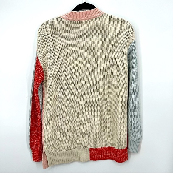 NWT Solid & Striped The Max Asym Pullover Knit Sweater Marled Colorblock Top S - Picture 6 of 11